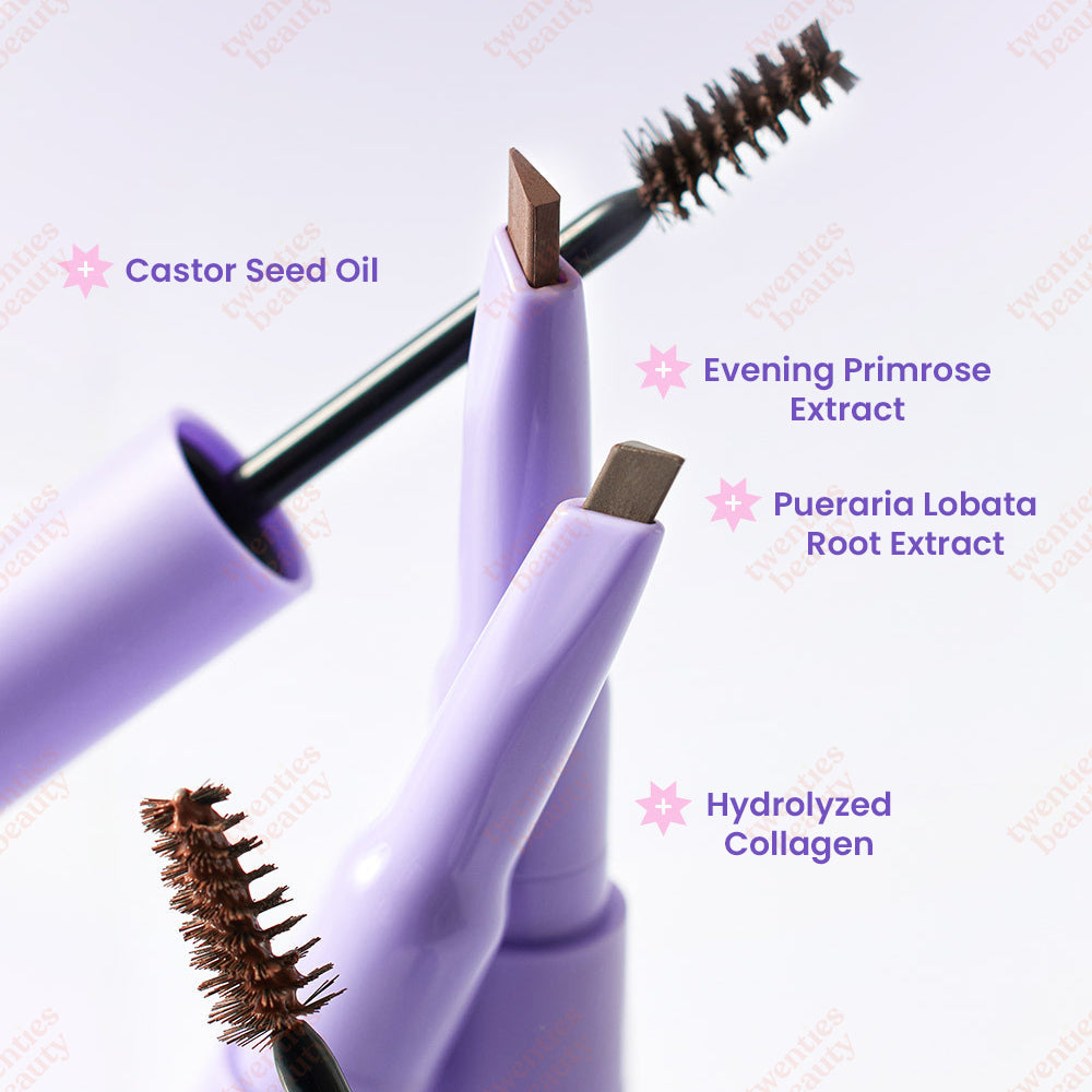 LALA CHUU SQUARE DUAL BROW - DARK BROWN